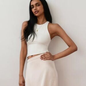 Aritzia Wilfred free white Razor tank. Worn once